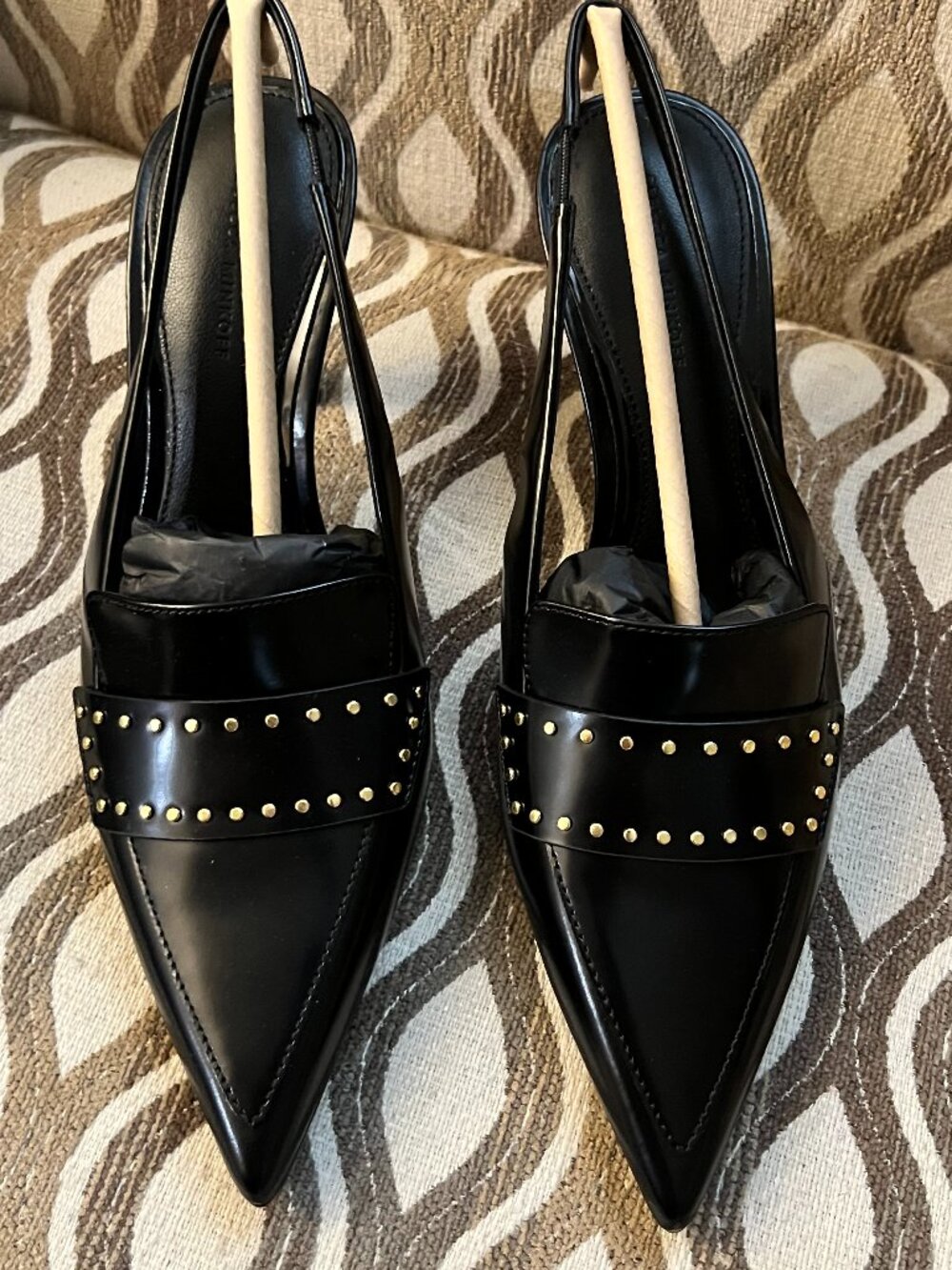 Rebecca Minkoff Paris Stud Slingback Pointed Toe Pump NIB 7.5